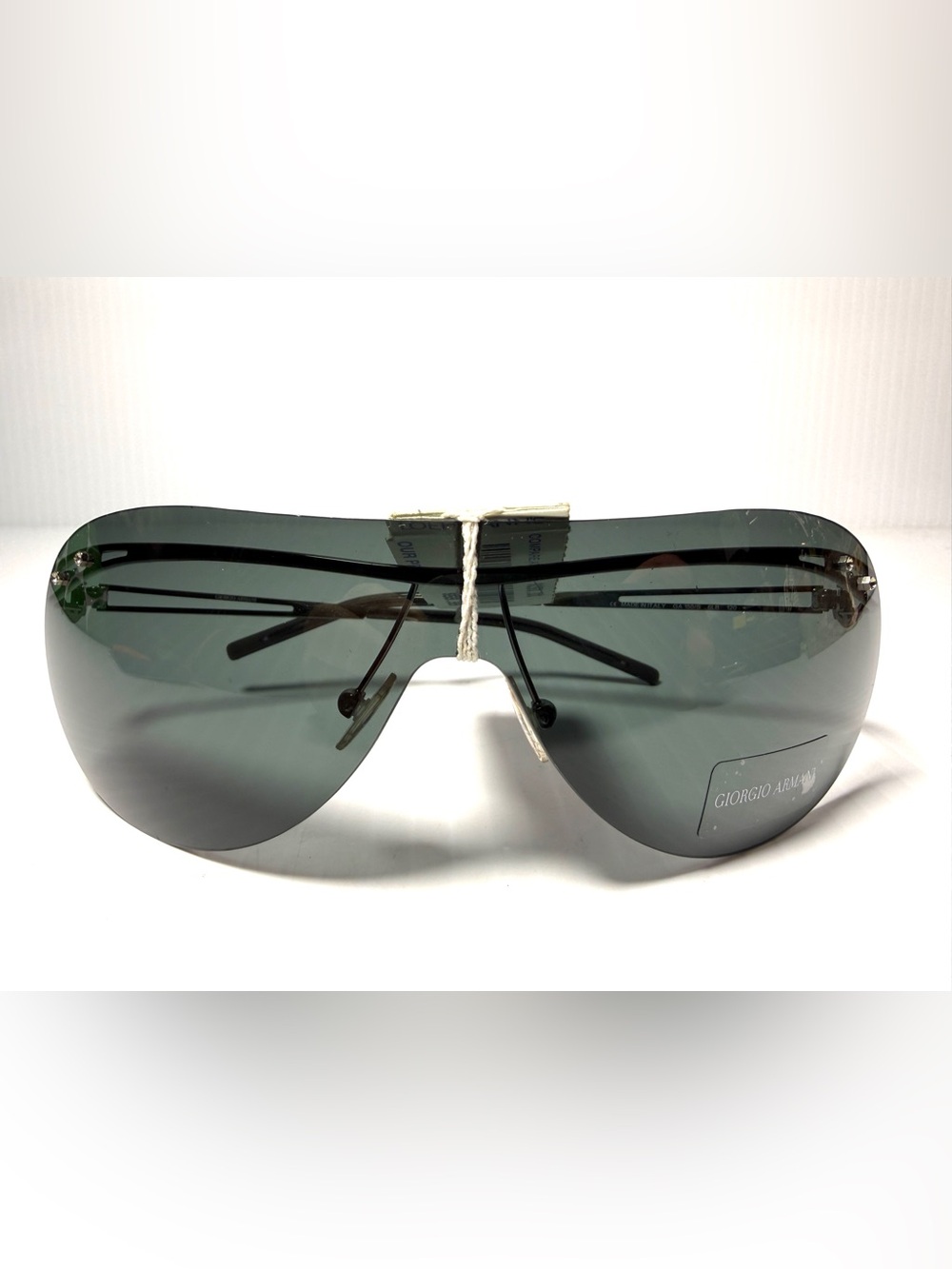 Giorgio Armani Men's Shield Sunglasses - Gray Lenses